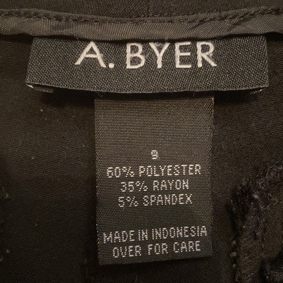 EUC A. Byer Black Dress Pants! Size 9! - Picture 2 of 10